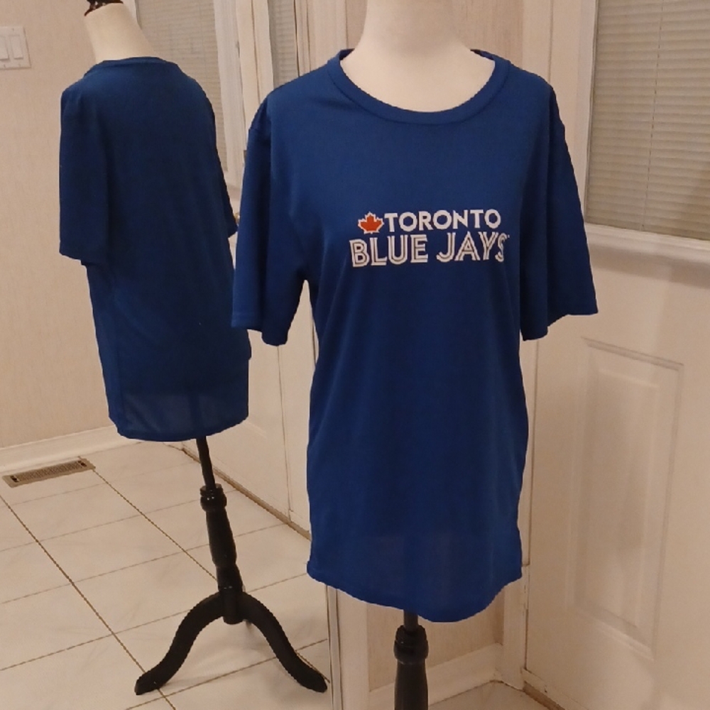 4/$60 Toronto Blue Jays Royal Blue Logo Tee - Size Medium